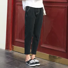 Осенние черные джинсы, женские штаны, новинка, зимние вельветовые Теплые джинсы, женские плотные повседневные штаны-шаровары для женщин, LDL89