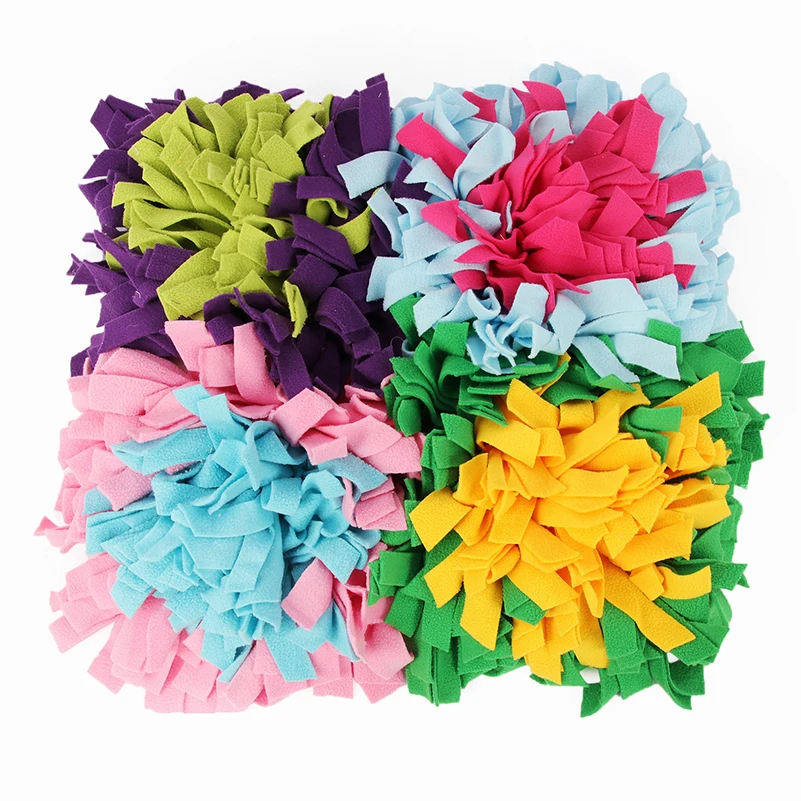 

Dogs Snuffle Mat Pet Sniffing Training Blanket Detachable Polar Fleece Pads 45*45cm Pet Toy