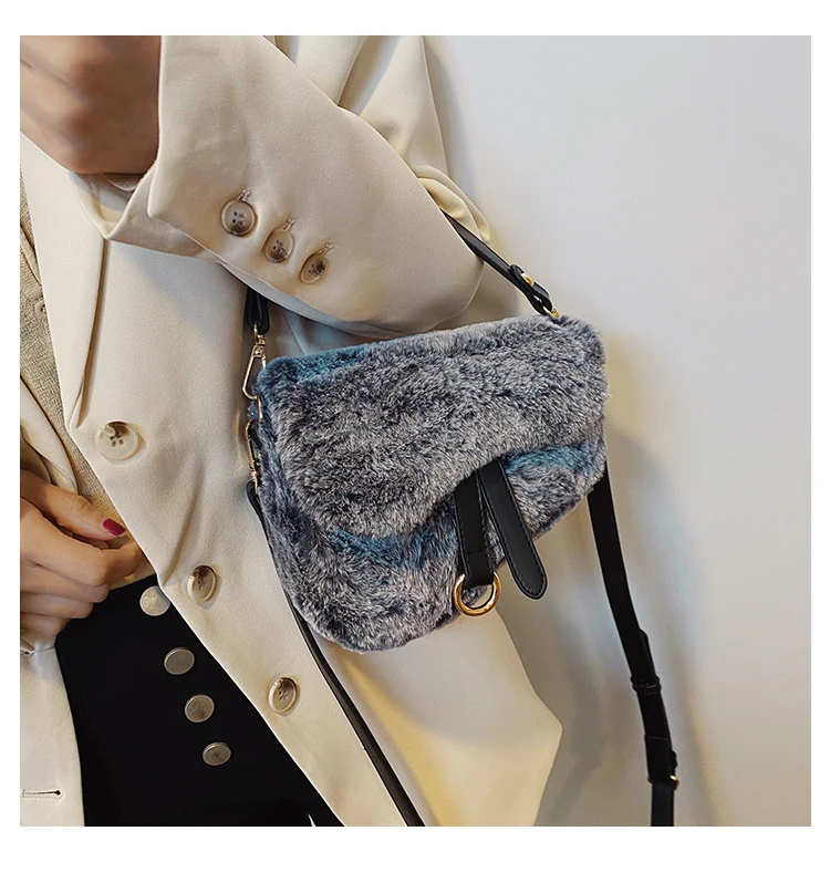 Женская сумка брендовый дизайн седельная сумка стильная мягкая шерстяная сумка для дам и сумка через плечо для дам