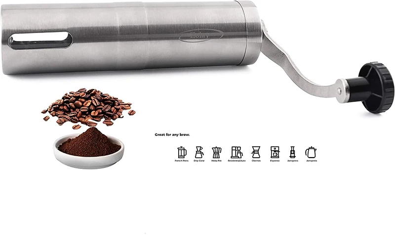 Ручная кофемолка, Кофеварка, керамическая s Core, 304 нержавеющая сталь, ручная шлифовальная мельница, керамическая кукурузная кофемолка