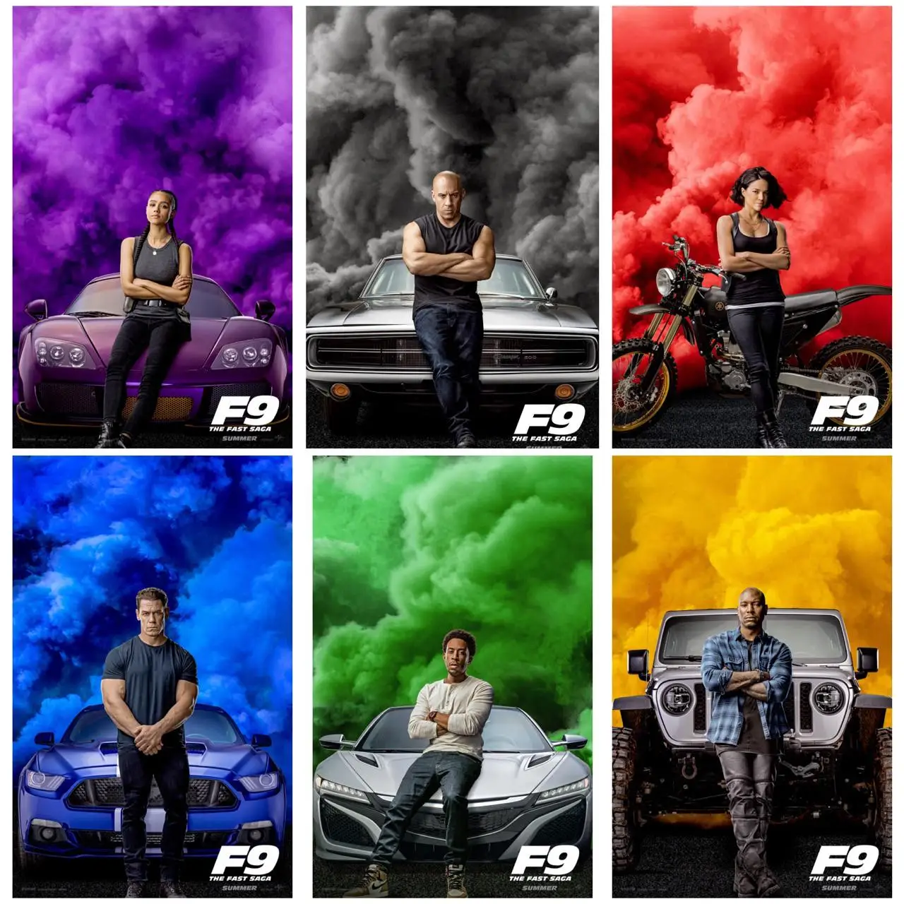 Современный постер Fast & Furious 9 из фильма художественная картина Форсаж украшение