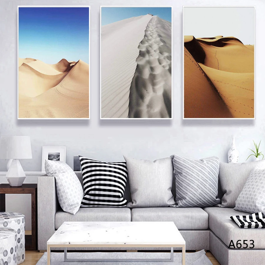

Desert Frameless Decorative Painting Nordic Style Oil Painting Poster Wall Art Printing Home Decoration