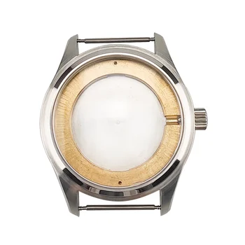 

42mm Pilot Watch Case Solid Stainless Steel Sapphire Crystal 5ATM Fit 35.5mm Dial and Miyota8215 DG2813