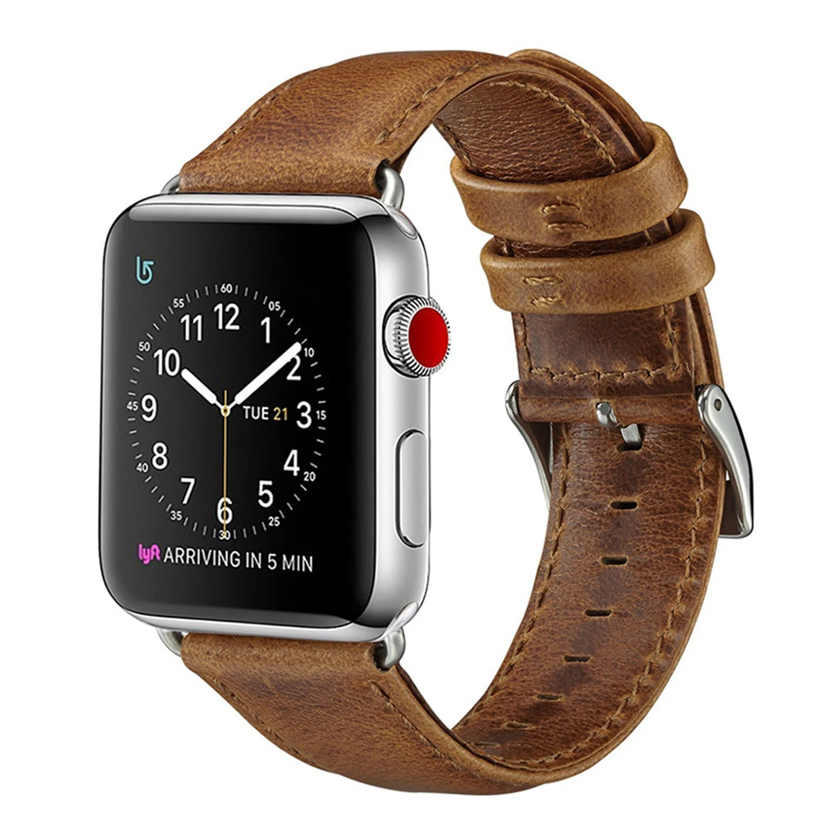 SOONHUA кожаный ремешок для часов на замену браслет ремешок для часов IWatch 44 мм 40 мм аксессуары для часов