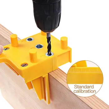 

Handheld Woodworking Positioning Jig Drill Guide Wood Dowel Drilling Hole Saw