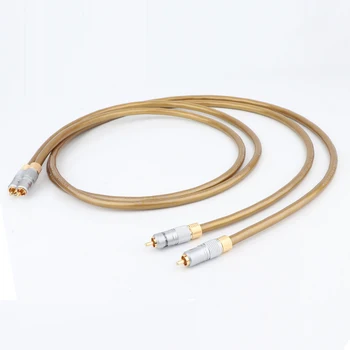 

Hifi audio RCA cable HEXLINK GOLDEN 5C RCA extension cable Amplifier CD DVD player Speaker Hi-end RCA to RCA interconnect cable