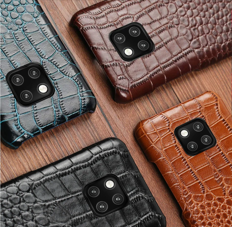 Чехол из натуральной крокодиловой кожи для телефона huawei mate 9 10 20 P9 p10 p20 p30 lite pro p smart