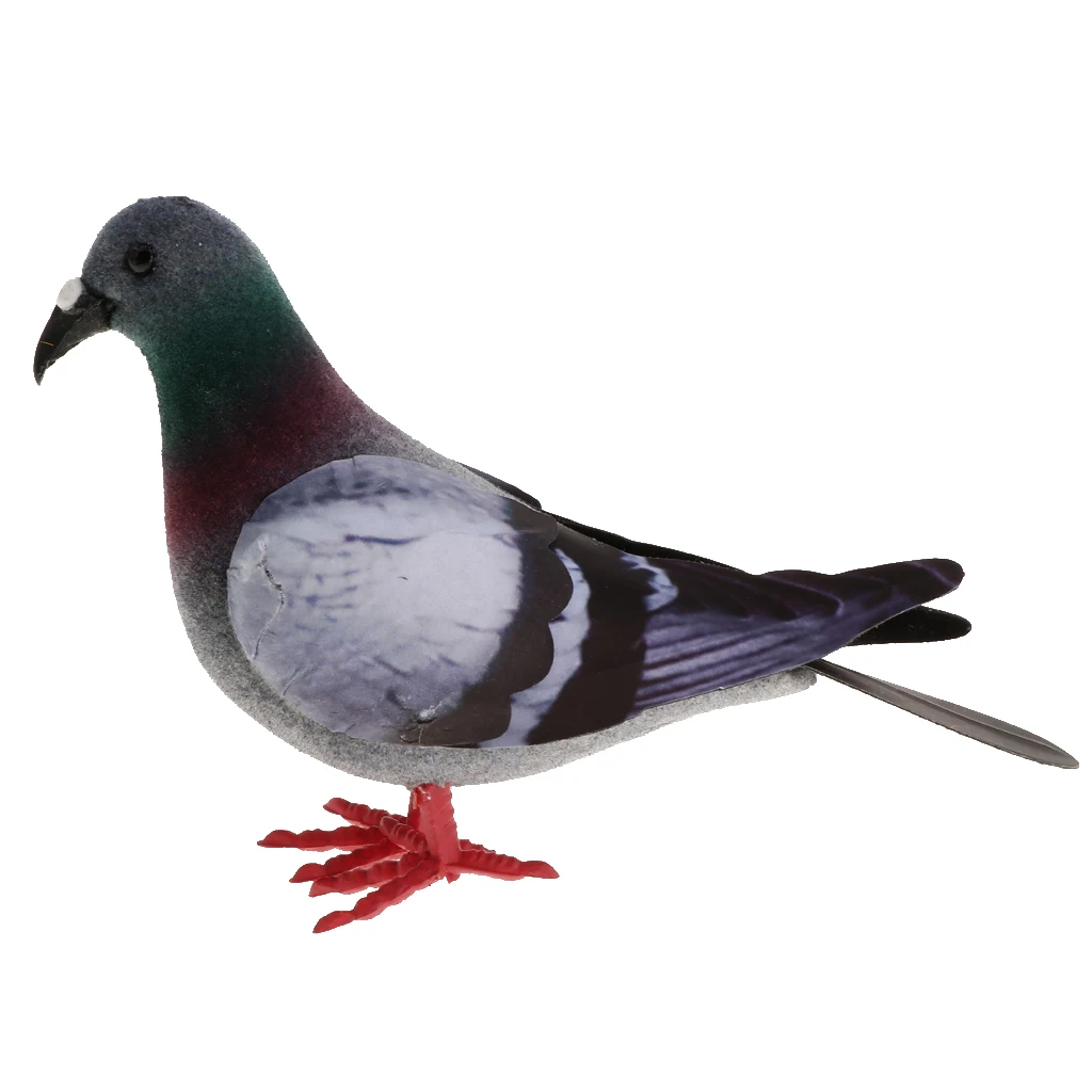 Pigeon Artificial Doves Simulation Ornaments Decorative Feathered Birds Gift