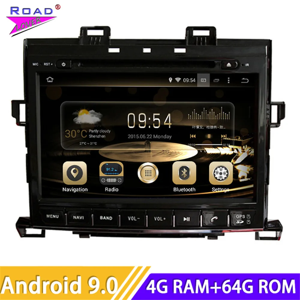 Cheap Car Radio Android 9.0 Multimedia DVD Player Octa Core Autoradio For Toyota Alphard 2007- Stereo GPS Navigation 2 Din Navi Unit 0