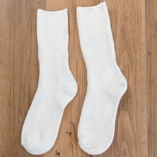 Женские носки, Осень-зима, хлопковые полосатые короткие носки, Повседневная Уличная одежда, счастливые носки, женские милые носки для девочек, белые