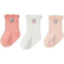 

3 Pairs/Lot 0-3 Years Baby Socks Spring Autumn Cotton Boys Girls Socks Boneless Suture Newborn Socks Accessories Children Socks