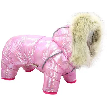 

-Waterproof Dog Clothes Winter Thick Fur Pet Puppy Jacket Coat Windproof Dog Costume For Chihuahua Pug French Bulldog Down