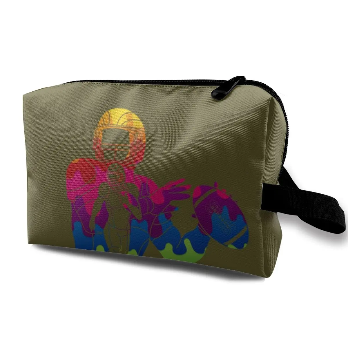 

NOISYDESIGNS Unisex Portable Cosmetic Bag Color Athlete Football Travel Cosmetics Bag Trousse De Maquillage Women Toiletry Kits