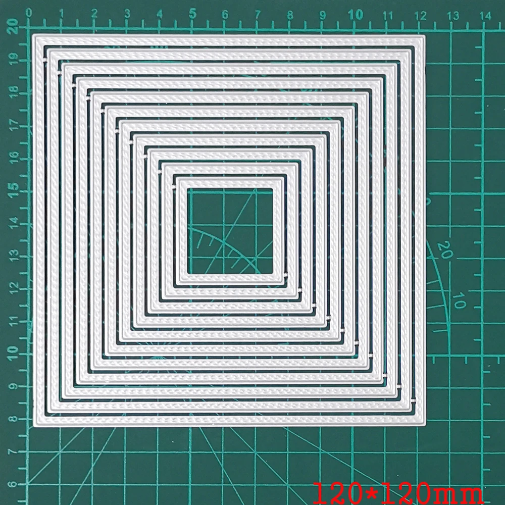사각 프레임 배경 금속 절단 다이 공예 다이 스텐실, DIY 스크랩북 사진 앨범 장식 엠보싱 DIY 종이 카드