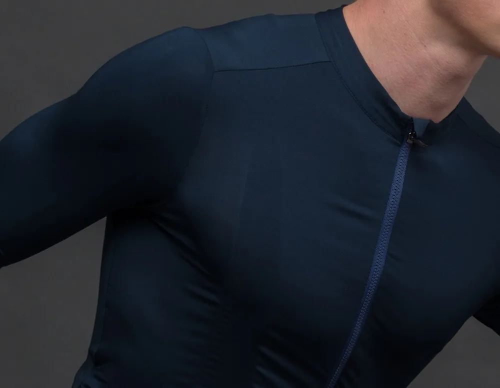 

SPEXCEL 2019 New version dark navy pro team aero lightweight Short sleeve cycling jersey seamless process road cycling gear