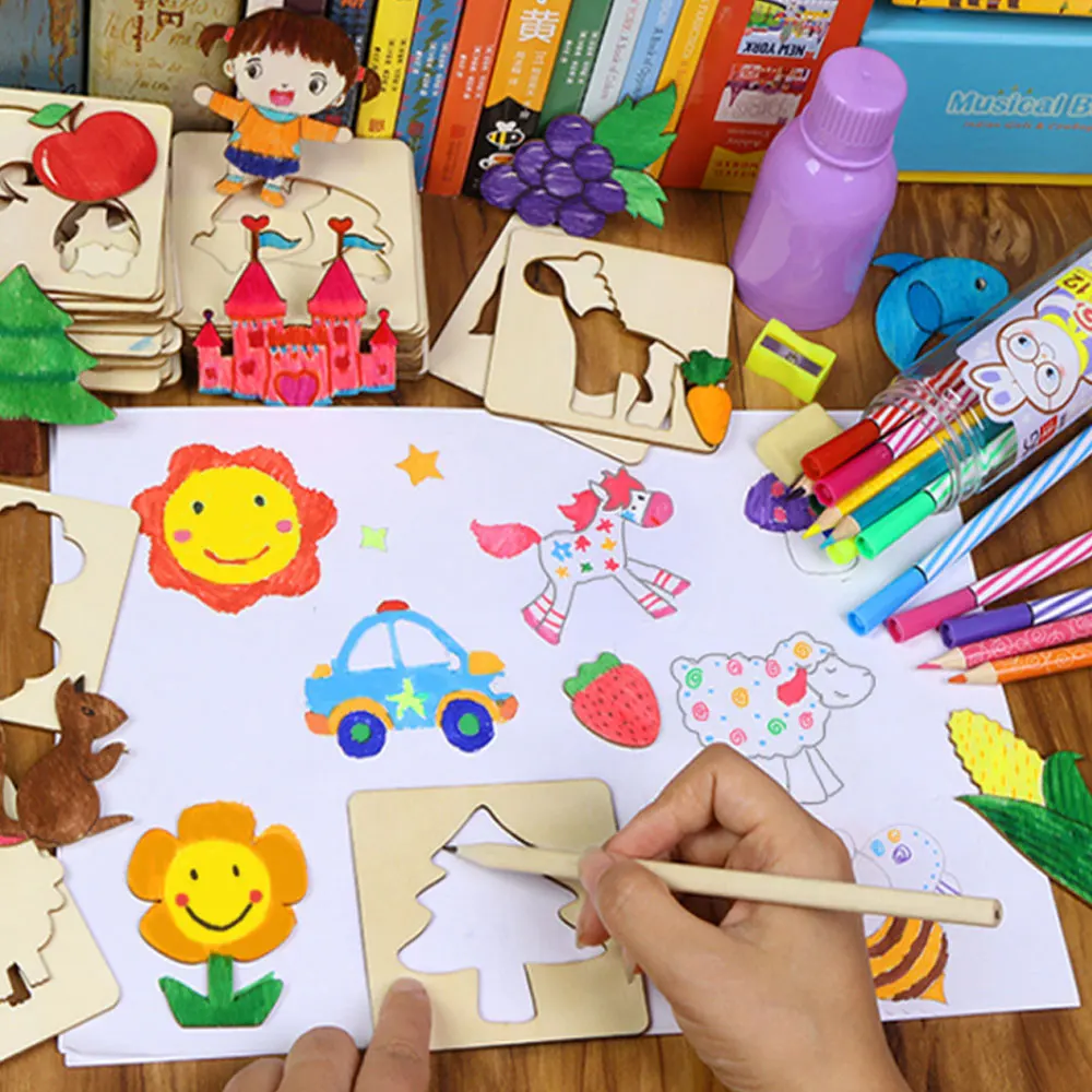 

100Pcs/Lot Baby Drawing Toys Speelgoed Drawing Board Children Creativity Doodles Early Learning Education Toy Baby Drawing Tools