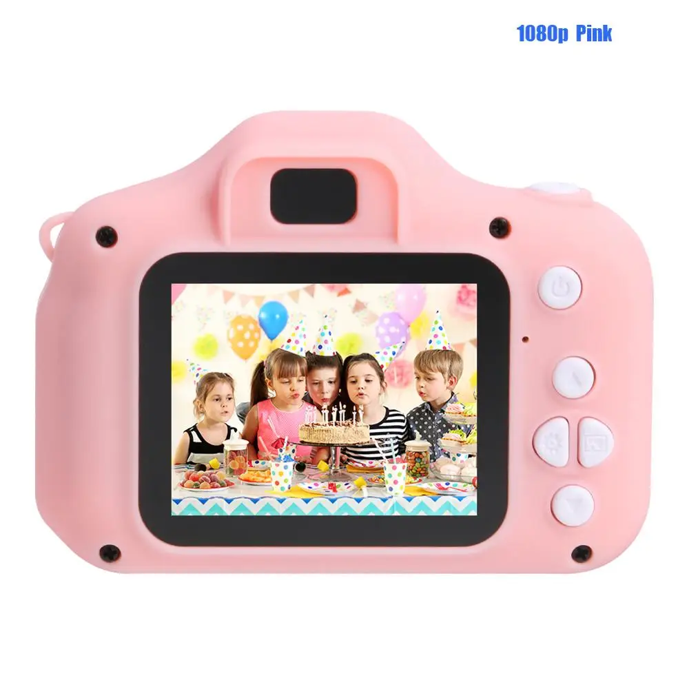 1080P 720P Mini Digital Camera for Children Kids Baby Cameras Camcorder Video Child Cam Recorder Digital Camcorders Blue Pink - Цвет: 1080P Pink Camera