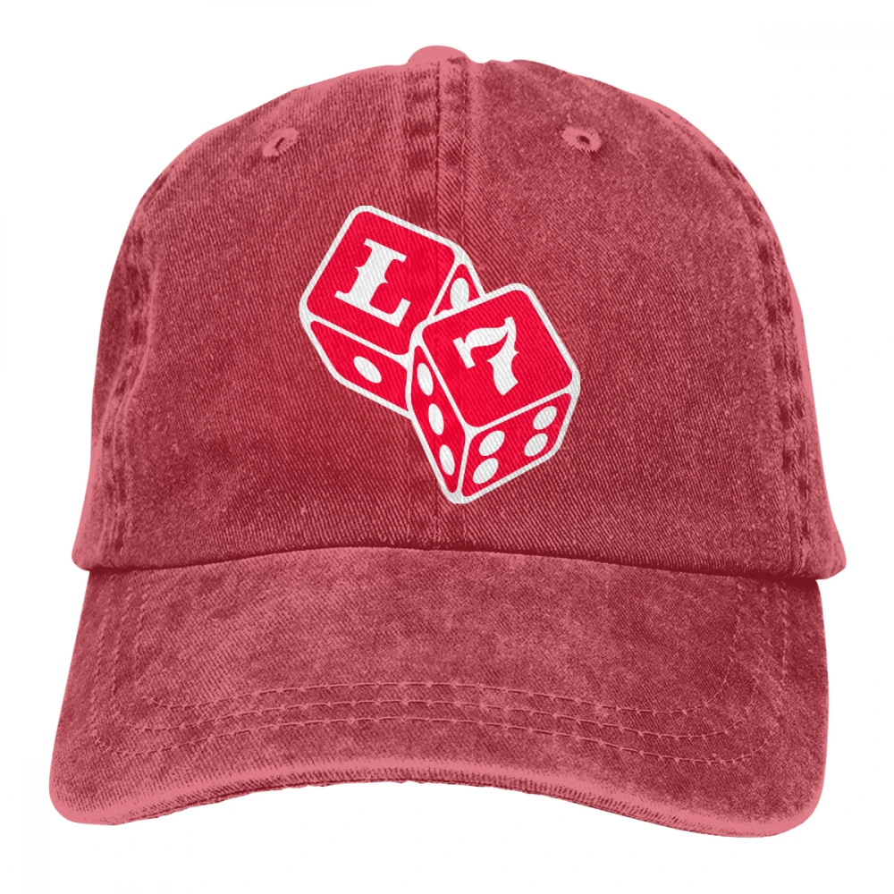 Lucky Seven 7 Casquette темно-синие унисекс Мужские Женские джинсовые бейсболка с ремешком кепки Регулируемый Гольф папа шляпа