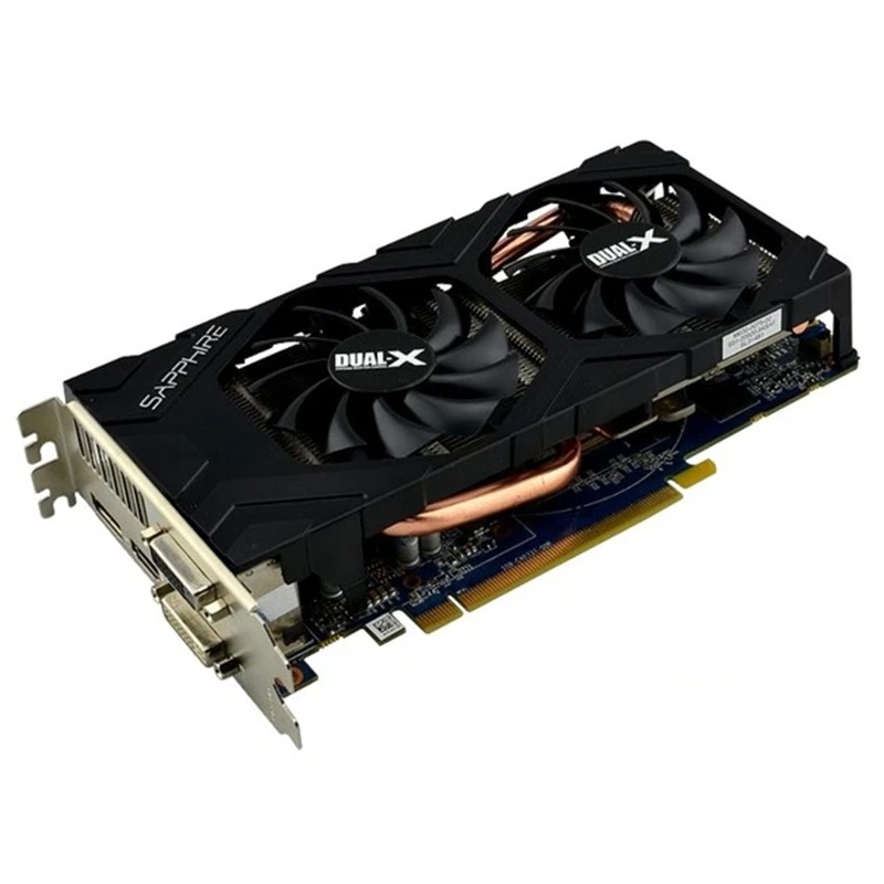 Видеокарты SAPPHIRE R9 270 2GB GPU AMD Radeon R9270 2GB экран видеокарты 256Bit Настольный ПК Компьютерная игровая карта Видеокарта