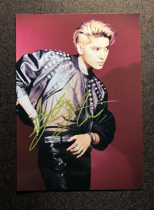 Ручной подписанный SuperM Taeyong фото с автографом 5*7 K-POP 092019N3