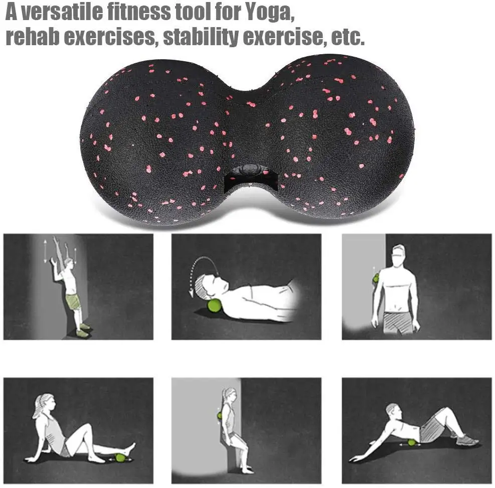 Massage Ball Peanut Massage Ball After Exercise Fascia Ball Set Training Deep Tissue Massage Kit Lacrosse Muscle Roller