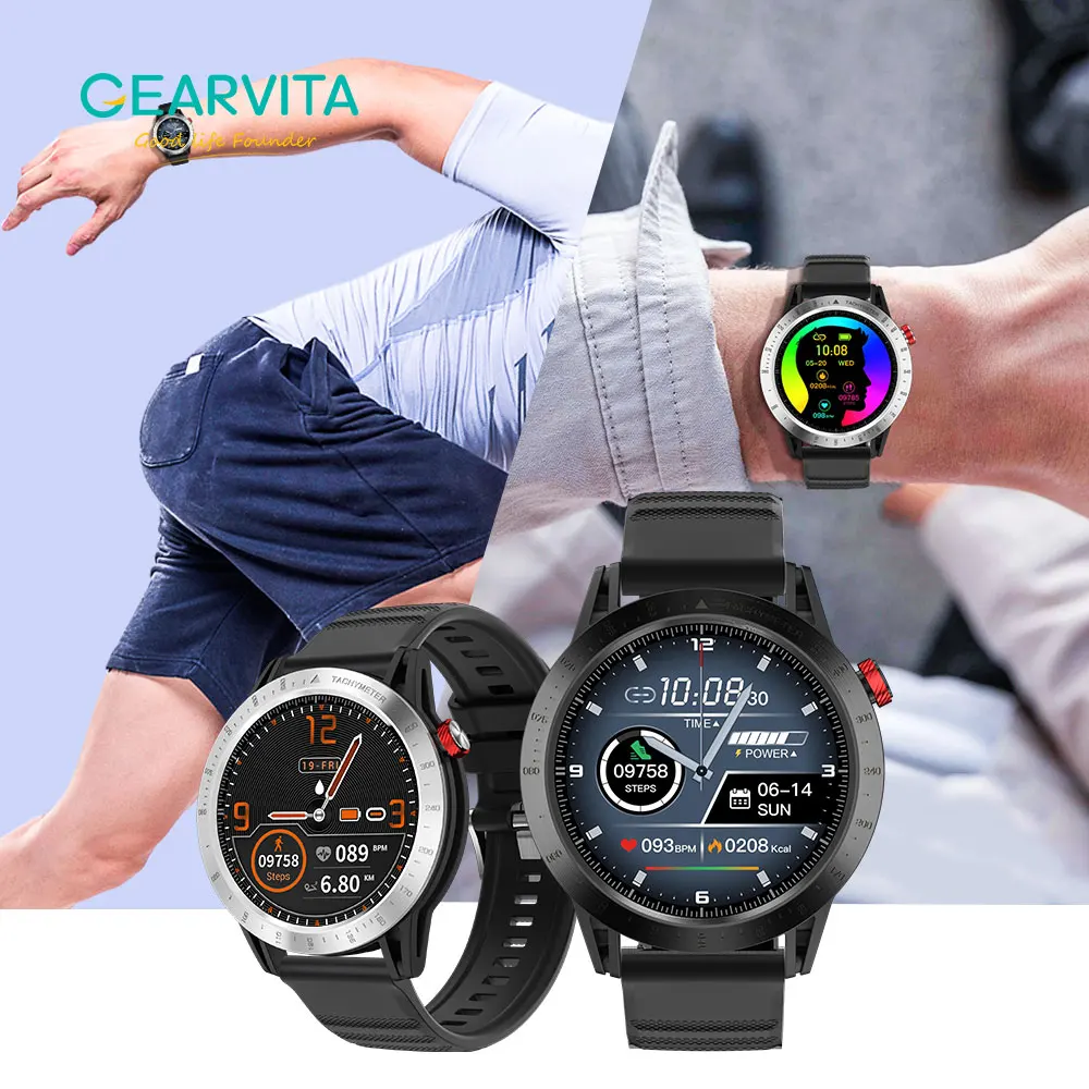 Gearvita FT03 Смарт часы для мужчин ЭКГ пульсометр спортивные плавание монитор сна
