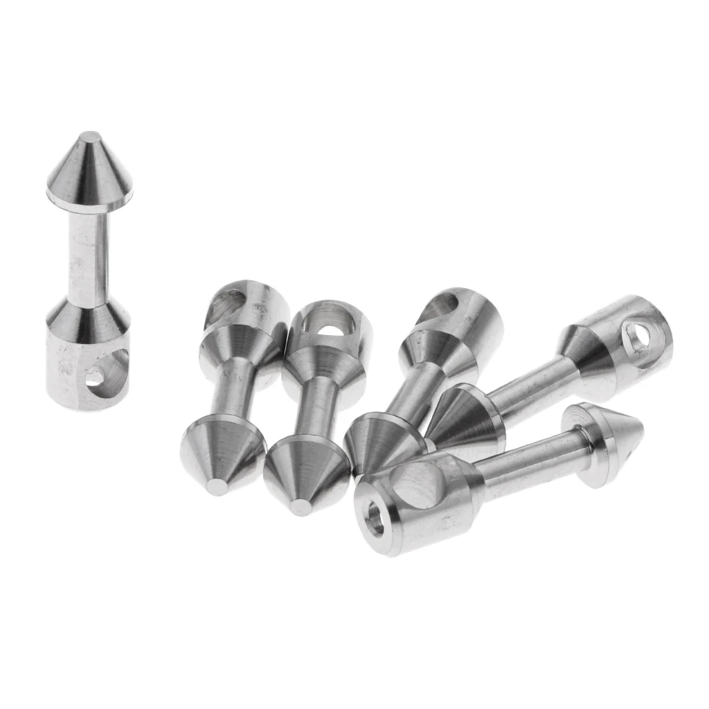 

6pcs Fishing Tool Bands Stainless Steel Assembly Inserts Parts Accessories