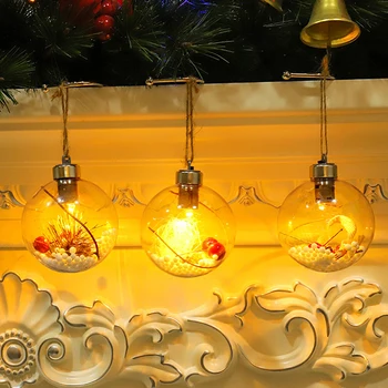 

LED Christmas Ball Light Ornament Lamp Xmas Tree Home Festive Party Decoration