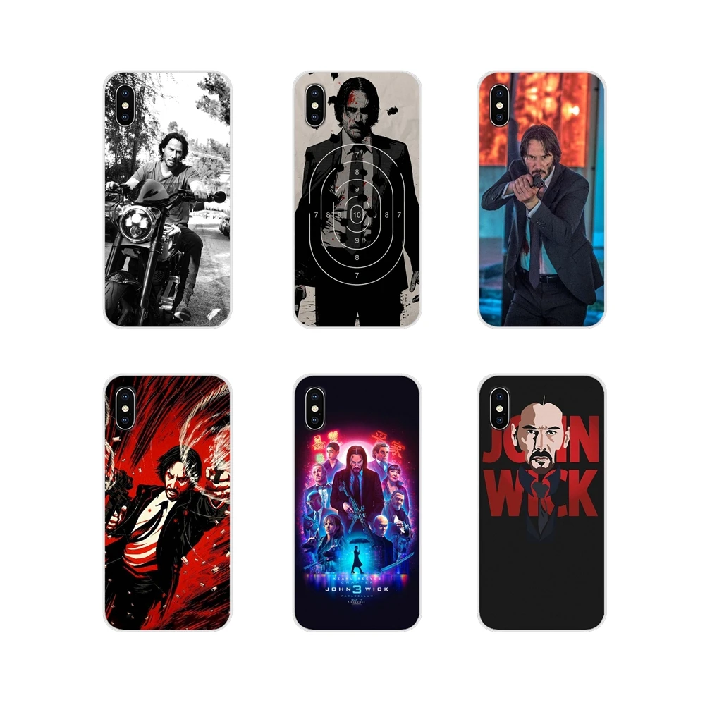 john wick Keanu Reeves Transparent Soft Case Covers For Xiaomi Mi4 Mi5 Mi5S Mi6 Mi A1 A2 5X 6X 8 9 Lite SE Pro Max Mix 2 3 2S | Мобильные