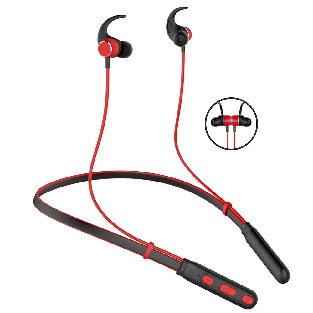 

Bluetooth Earphone Magnetic Bluetooth 5.0 Headset Waterproof Sports Earphone With Microphone Neck-mounted Stereo Earphone