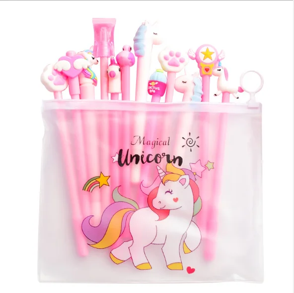 23 Creative 20Pcs/Set Lovely Girl Pink Cartoon Gel Pen Combination Suit Netural Black 0.5mm Signature Pen 100pcs/Lot/5Sets GP567 - Цвет: 23