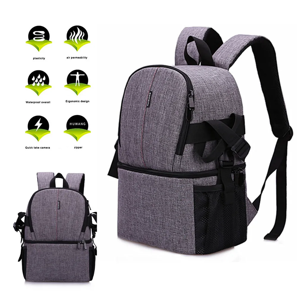 Водонепроницаемая сумка для камеры рюкзак фотографии Polaroid Canon Nikon Sony DSLR Shoot Camera s