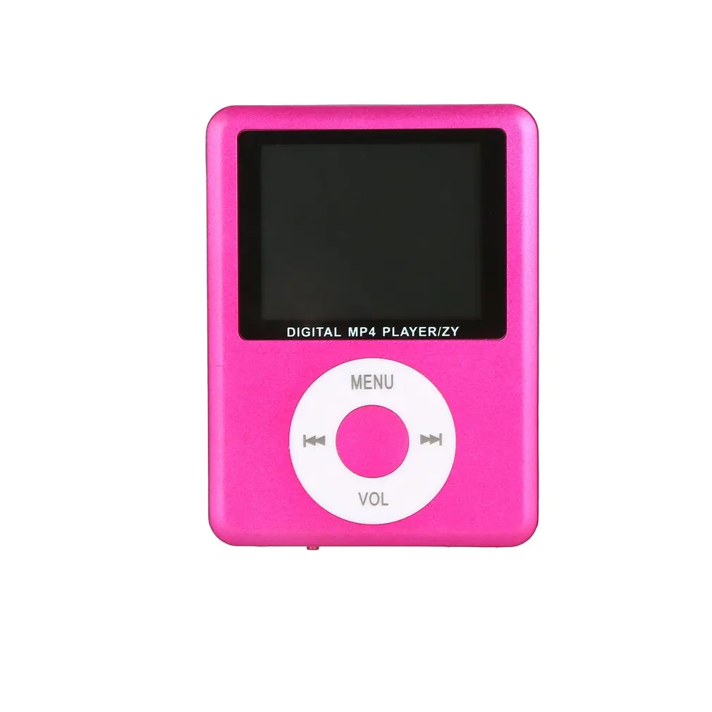 Pink 3 generations MP4 card with a screen ultra-thin long Play Fashion gift music player video - Цвет: Pink
