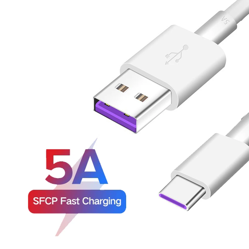 Зарядный кабель USB Type C 5 А для Samsung S20/Huawei P40/Mate 30/40 Pro Plus 3 1|Кабели мобильных