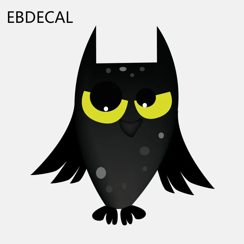 Ebdeckle черный мультфильм сова ПВХ мотоцикл для авто