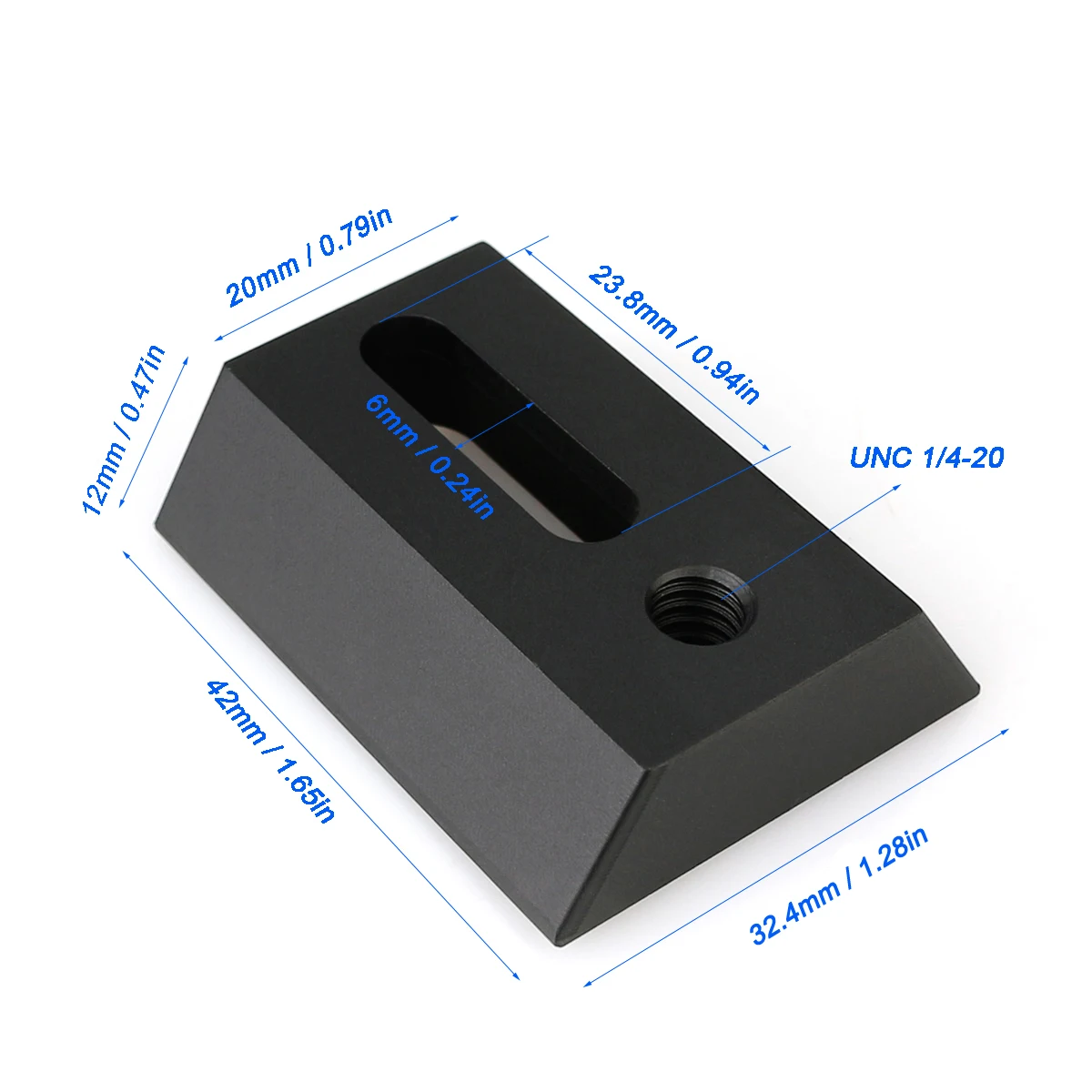 SVBONY Fully Metal Bracket Base Shoe + 42mm Dovetail UNC 1/4-20 Mounting for Optical Telescope Guiding Scope for telescope adapter bracket