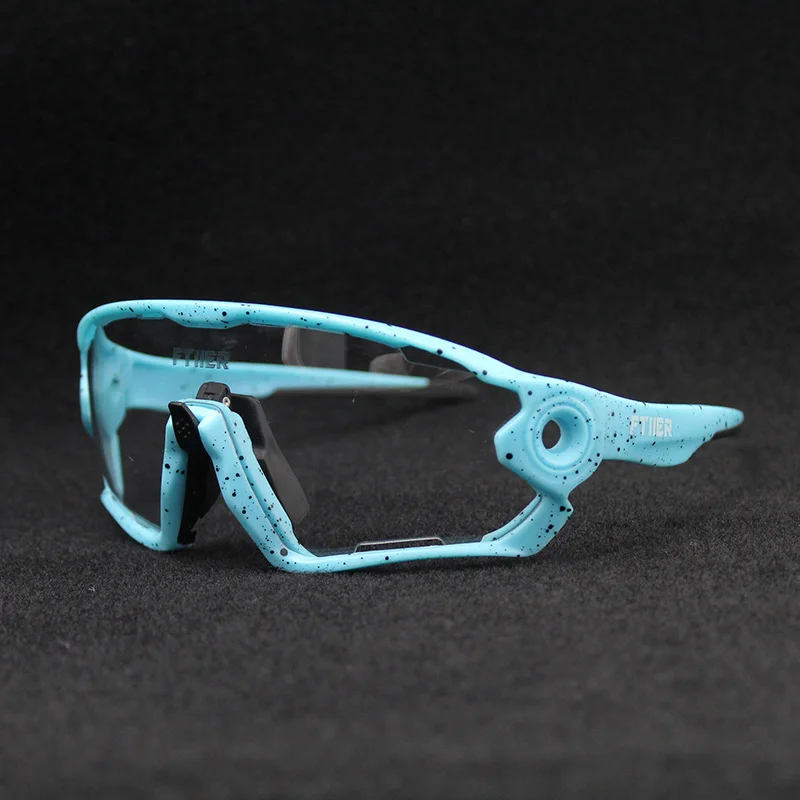 5 линз, черные, синие, красные фотохромные солнцезащитные очки для спорта, велоспорта, путешествий, очки для велосипеда, очки для горного велосипеда, солнцезащитные очки - Цвет: 2