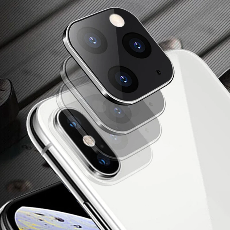  Geändert Metall Aufkleber Kamera Objektiv Sekunden Ändern Abdeckung Für iPhone 11 Pro Gefälschte Ka