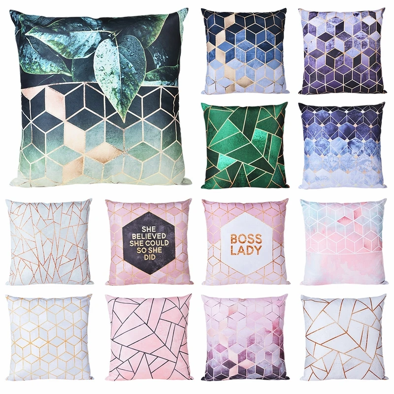 

Creative Home Office Pillowcase Car Waist Pillow Sofa Cushion Cove Chair Pillow Cover For Bedroom Livingroom Pillow Case 45*45cm