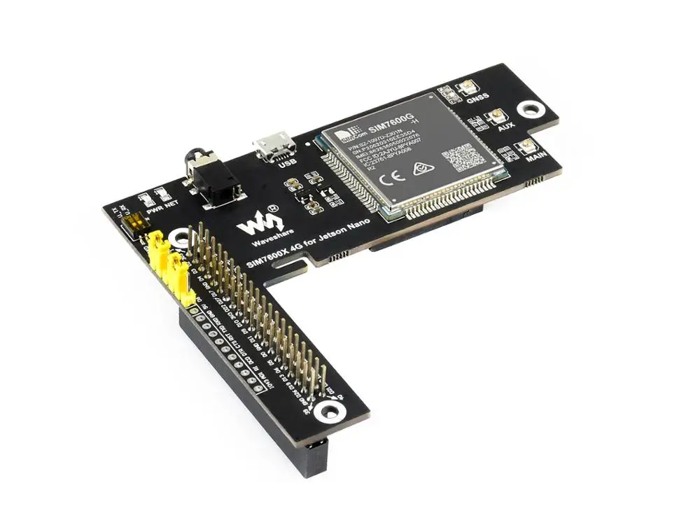 

SIM7600G-H 4G for Jetson Nano The Global Version 4G/3G/2G/GSM/GPRS/GNSS HAT for Raspberry Pi Pretty low power consumption