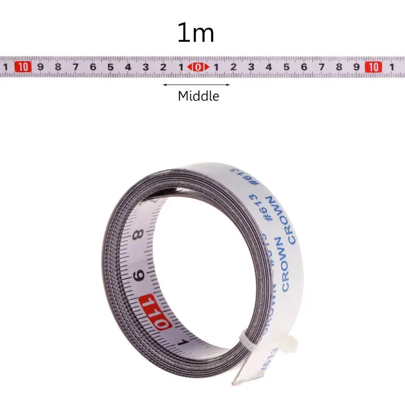 Miter Saw Track Tape Measure Self Adhesive Backing Metric Steel Ruler 1/2/3M | Инструменты