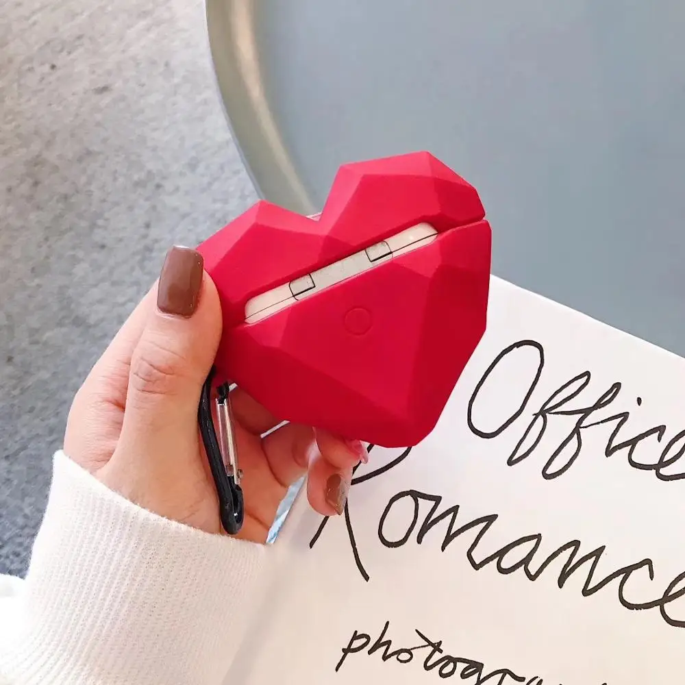 New Fashion Lovely Heart Shape Case for Apple Airpods Pro Cover Wireless Earphone 1 Girl Gift | Электроника