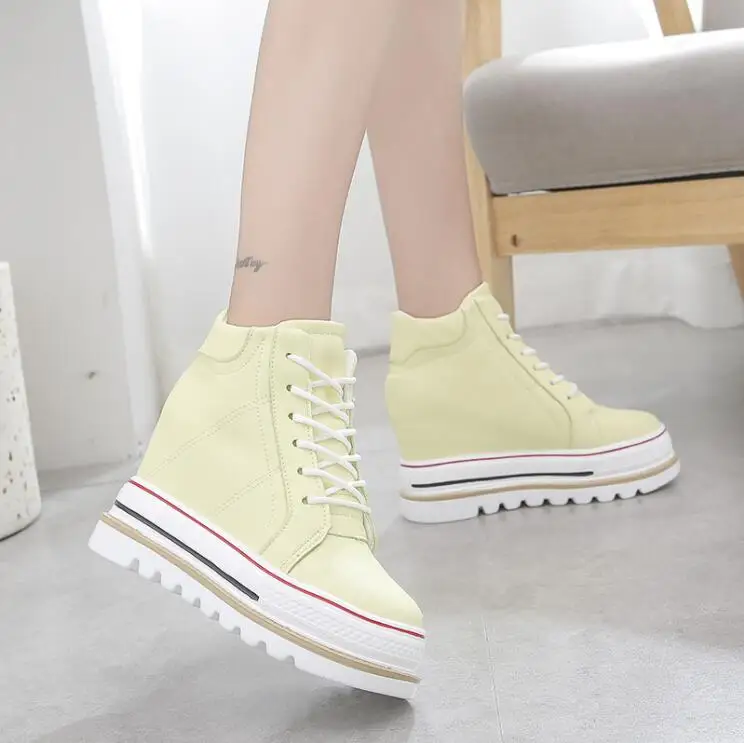 

Boots Women Shoes Woman Boots Fashion Wedge Ankle Boots 2019 Autumn New PU Increase Thick Platform Booties Short Boots X243