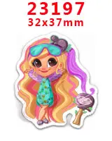 PR-23197 Наборы для творчества Герой мультфильма с плоской задней частью Плоские наклейки 30 штук. PR-23196-23215 - Цвет: PR-23197