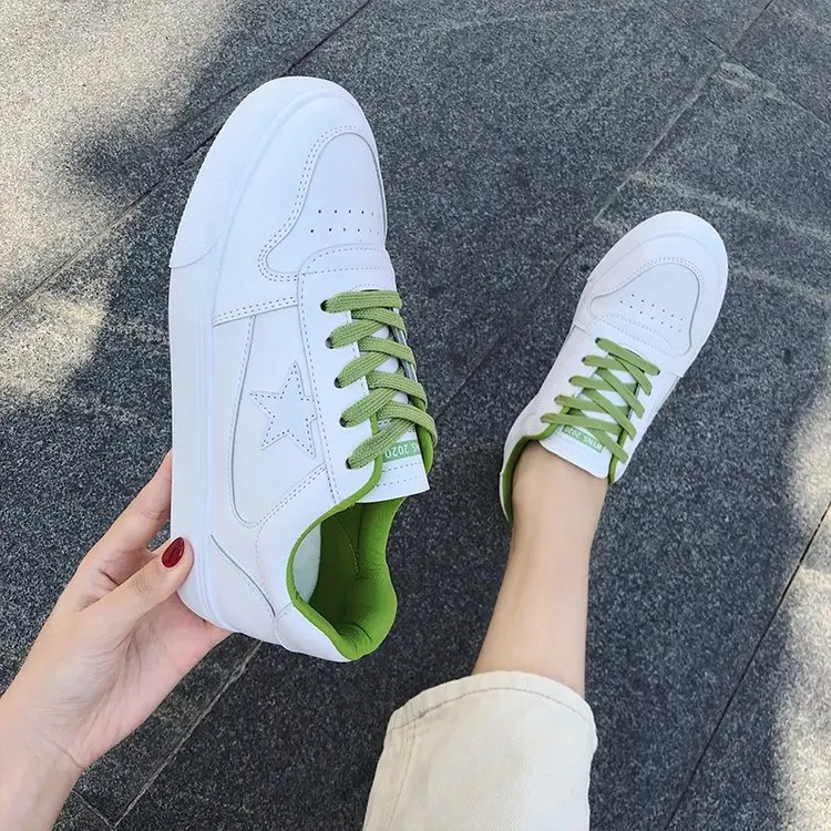 

White Shoes Women's Autumn & Winter Canvas Shoes plus Velvet Korean-style Autumn Shoes 2019 New Style Trendy Shoes Sneakers Stud