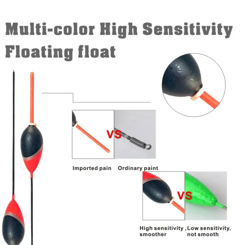 Fishing Floats 10pcs/set Fishing Floats Set Buoy Bobbe Float Fishing Bobbers