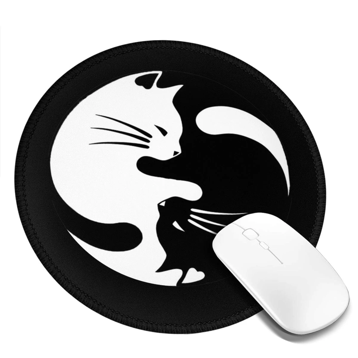 Beraadslagen schuur Rond en rond Yin Yang Muismat Ying Yang Kat Rubber Desktop Mousepad Armsteun Kleurrijke  Goedkope Foto Muis Mat|Muismat| - AliExpress