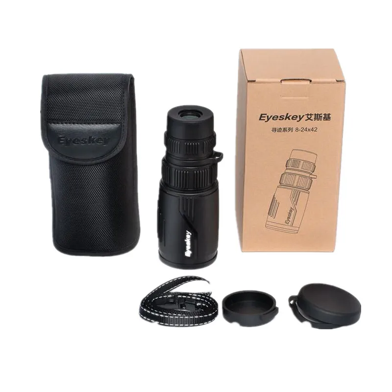 Monocular Телескоп Eyeskey 10x42, портативный водонепроницаемый Монокуляр для охоты, Монокуляр высокой мощности с призмой BaK4, оптика, новое поступление - Цвет: Monocular
