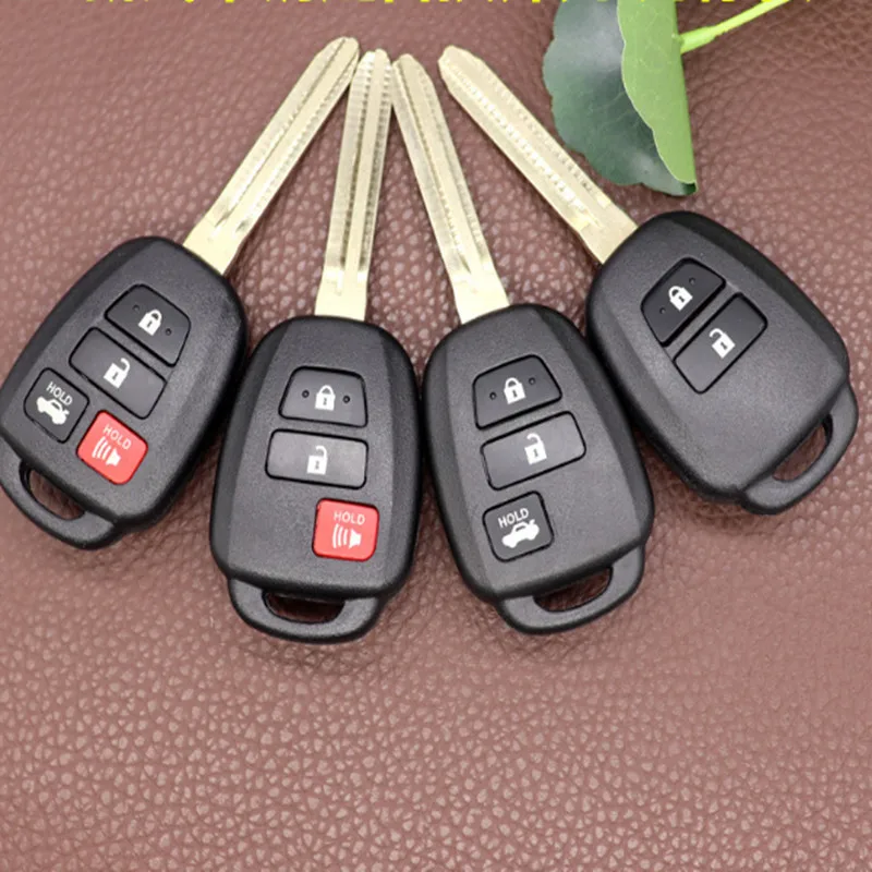 DAKATU 2 3 4 кнопки дистанционного брелока чехол для Toyota Corolla Camry Reiz Vios RAV4 Корона ключ без логотипа