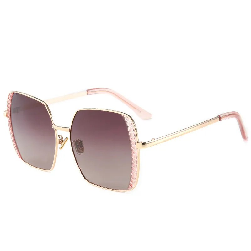 Модные роскошные квадратные поляризационные Красочные Солнцезащитные очки